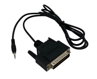 Printer cable for HORIBA 200/300/1500/2000 series, 25-pin, phono plug, close-upDruckerkabel für Horiba Serien, 25-polig mit Phono-Stecker